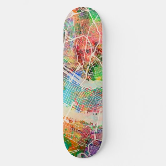 New York City Street Map Skateboard (Voorkant)