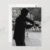 New York City Street Musician Briefkaart (Voorkant / Achterkant)