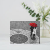 New York City Street Scene Briefkaart (Staand voorkant)