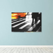 New York City Street Scene Canvas Afdruk (Insitu (Houten vloer))