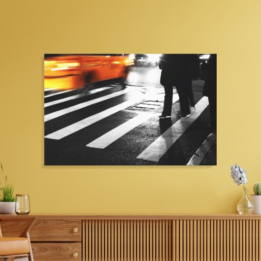 New York City Street Scene Canvas Afdruk (Insitu (Woonkamer))