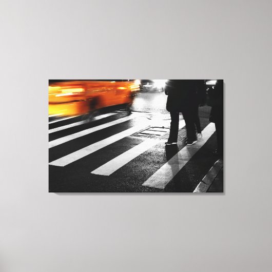 New York City Street Scene Canvas Afdruk (Voorkant)