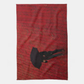 New York City Street Scene, Rainy Day Umbrella Theedoek (Verticaal)