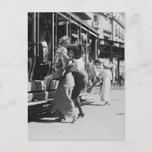 New York City Streetcar, 1913 Briefkaart (Voorkant)