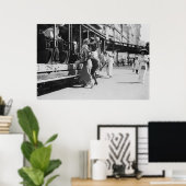 New York City Streetcar, 1913 Poster (Thuiskantoor)