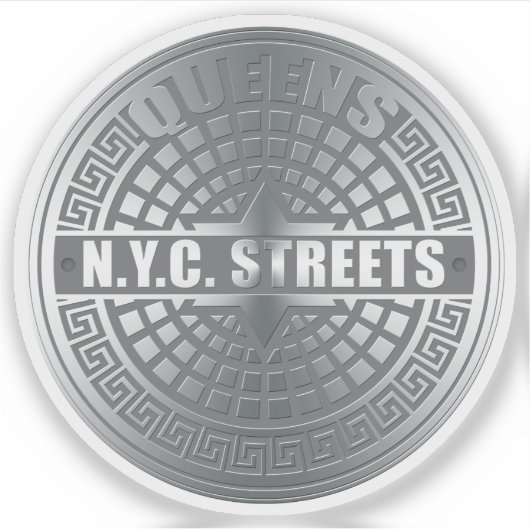 New York City Streets Queens Sticker (Voorkant)