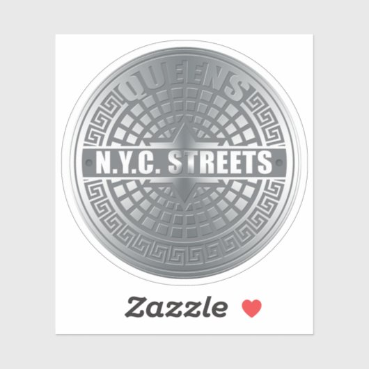 New York City Streets Queens Sticker (Vel)