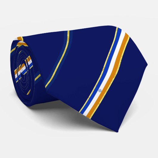 New York City stripes vlag Stropdas (Opgerold)