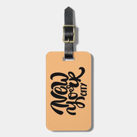 New York City Style Bagagelabel (Voorkant verticaal)