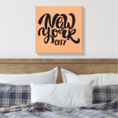 New York City Style Canvas Afdruk (Insitu (Slaapkamer))