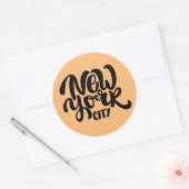 New York City Style Ronde Sticker (Envelop)
