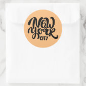 New York City Style Ronde Sticker (Tas)