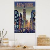 New York City  Style Travel Poster (Keuken)