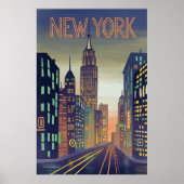 New York City  Style Travel Poster (Voorkant)