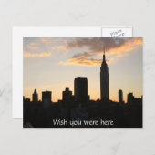 New York City Sunset Briefkaart (Voorkant / Achterkant)
