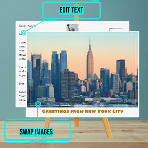 New York City Sunset Briefkaart