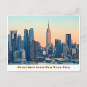 New York City Sunset Briefkaart (Voorkant)