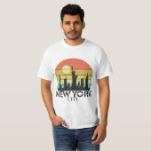 New York City Sunset T-shirt (Voorkant volledig)