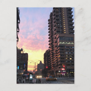 New York City Sunset Upper West Side Buildings NYC Briefkaart