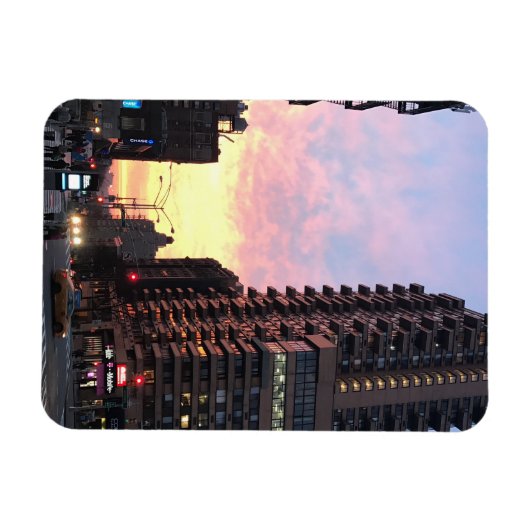 New York City Sunset Upper West Side Buildings NYC Magneet (Horizontaal)