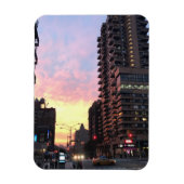 New York City Sunset Upper West Side Buildings NYC Magneet (Verticaal)