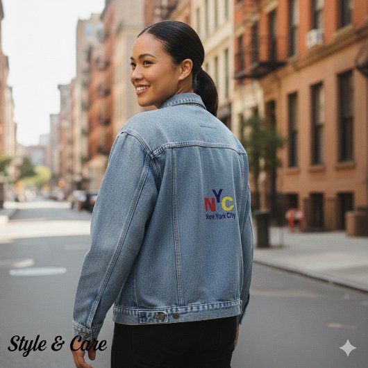 New York City T-Shirt Denim Jacket