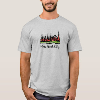 New York City T-shirt tekening/illustratie
