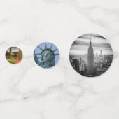 New York City tafel confetti (Achterkanten)