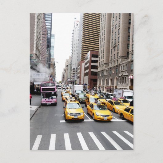 New York City Taxis Briefkaart (Voorkant)