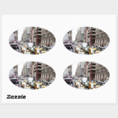 New York City Taxis Ovale Sticker (Vel)