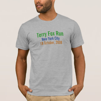 New York City, Terry Fox Run, 18 oktober 2008 T-shirt