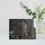  New York City Theater District Signs W 45 Briefkaart (Staand voorkant)