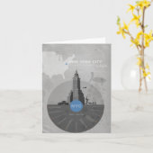New York City-thema Kaart (Gele Bloem)
