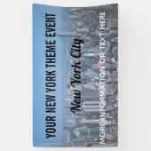 New York City Theme Party met  skyline Spandoek (Verticaal)