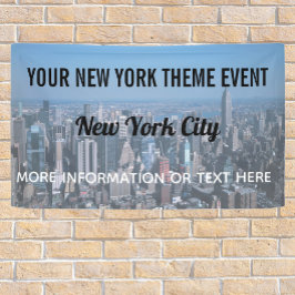 New York City Theme Party met  skyline Spandoek