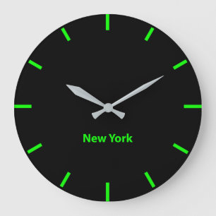 New York City Time Zone Newsroom Wall Grote klok