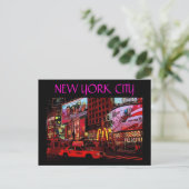 New York City (Times Sq.) Briefkaart (Staand voorkant)