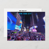 New York City - Times Square at Night Briefkaart (Voorkant / Achterkant)