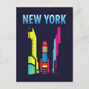 New York City Times Square Pop Art Briefkaart