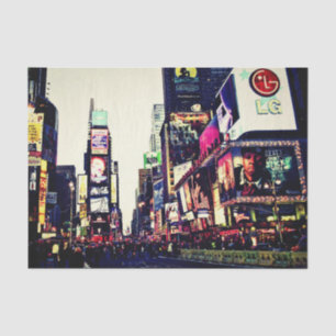 New York City Times Square Weefselpapier Tissuepapier