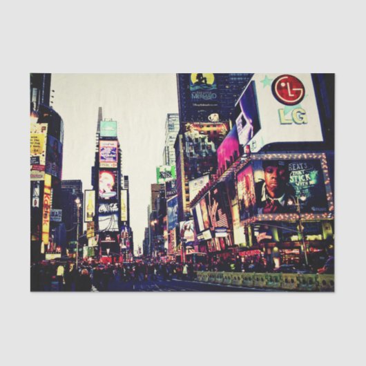 New York City Times Square Weefselpapier Tissuepapier (Voorkant)