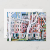 New York City, Tompkin's Square Park in de winter Briefkaart (Voorkant / Achterkant)