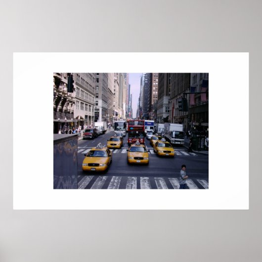 New York City Traffic Poster (Voorkant)
