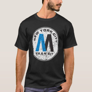 New York City Transit Subway Train Retro New York T-shirt