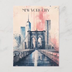 New York City Travel Briefkaart