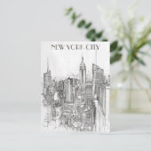 New York City Travel Briefkaart (Staand voorkant)
