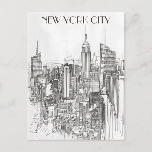 New York City Travel Briefkaart (Voorkant)