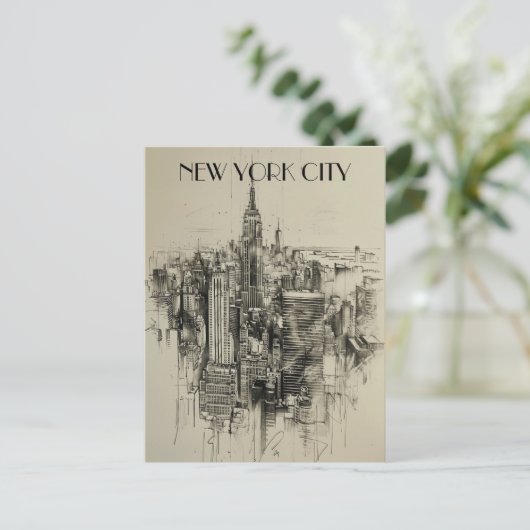 New York City Travel Briefkaart (Staand voorkant)