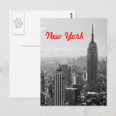  New York City Travel Briefkaart (Voorkant / Achterkant)