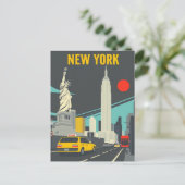 New York City Travel Iconic NYC Landmarks Briefkaart (Staand voorkant)